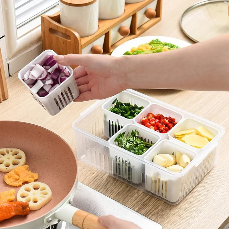 Organizador de legumes para geladeira
